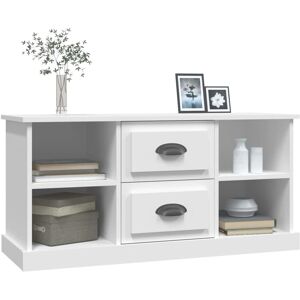 vidaXL 816272 White Engineered Wood TV Cabinet - TV Type vidaXL 816272 White Engineered Wood TV Cabinet - TV Type