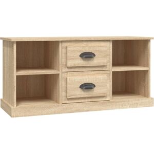 vidaXL Sonoma Oak TV Cabinet - TV Stand & Media Storage - 99.5x35.5x48 cm vidaXL Sonoma Oak TV Cabinet - TV Stand & Media Storage - 99.5x35.5x48 cm