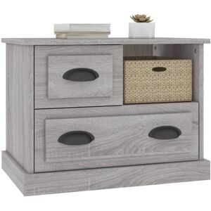 vidaXL Harmaa Sonoma yöpöytä - Yöpöytä - 60x39x45 cm - Yöpöytä vidaXL Harmaa Sonoma yöpöytä - Yöpöytä - 60x39x45 cm - Yöpöytä