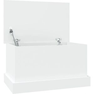 vidaXL Oppbevaringsboks 50x30x28 cm Hvit Holdbart ingeniørtre vidaXL Oppbevaringsboks 50x30x28 cm Hvit Holdbart ingeniørtre