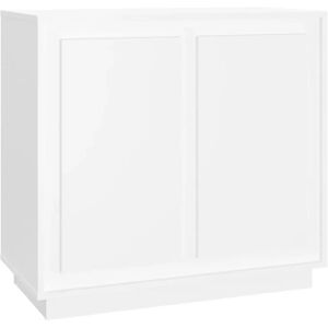 vidaXL White Sideboard Cabinet - Home Organizer Storage - Highboard - Durable Engineered Wood vidaXL White Sideboard Cabinet - Home Organizer Storage - Highboard - Durable Engineered Wood