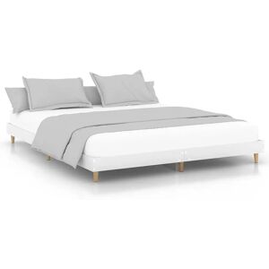 vidaXL 832045 Cadre de lit - Blanc, 120x200 cm - Type de lit - Publicité vidaXL 832045 Cadre de lit - Blanc, 120x200 cm - Type de lit - Publicité