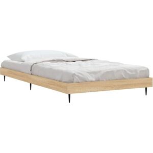 vidaXL Sonoma Oak 100x200 cm Bed Frame - Wooden Support vidaXL Sonoma Oak 100x200 cm Bed Frame - Wooden Support