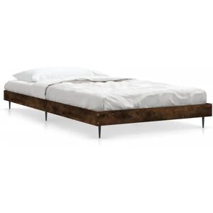 vidaXL Bettrahmen Raucheiche 90x200 - Bettgestell vidaXL Bettrahmen Raucheiche 90x200 - Bettgestell