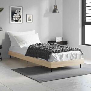 vidaXL Bed Frame Sonoma Oak 75x190 cm - Bed Frame vidaXL Bed Frame Sonoma Oak 75x190 cm - Bed Frame