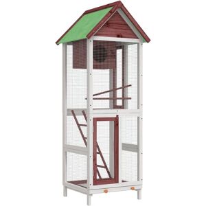vidaXL Vogelnistkasten Mocha - Großes Holz Vogelvoliere vidaXL Vogelnistkasten Mocha - Großes Holz Vogelvoliere