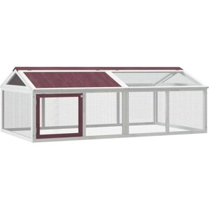 Maisonchic Pine Wood Animal Enclosure - Rustic 200x112.5x74cm Maisonchic Pine Wood Animal Enclosure - Rustic 200x112.5x74cm