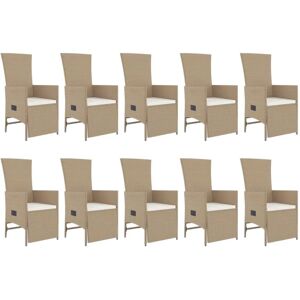 MAISONCHIC Modelo - Juego de comedor de jardín modular - Beige MAISONCHIC Modelo - Juego de comedor de jardín modular - Beige
