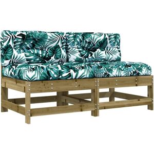 vidaXL Pine Wood Modular Sectional Sofa - Garden Outdoor Furniture vidaXL Pine Wood Modular Sectional Sofa - Garden Outdoor Furniture