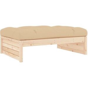 vidaXL Gartensitzbank - Holz - Fußhocker vidaXL Gartensitzbank - Holz - Fußhocker