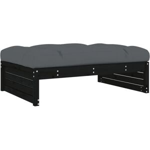 vidaXL Gartensitzbank - Holz - Fußhocker - Schwarz - 120x80 cm - Langlebig & Stilvoll vidaXL Gartensitzbank - Holz - Fußhocker - Schwarz - 120x80 cm - Langlebig & Stilvoll