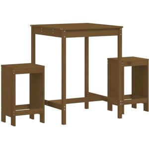 vidaXL Hagebar Sett Honningbrunt Massivt Furu - Utemøbler vidaXL Hagebar Sett Honningbrunt Massivt Furu - Utemøbler