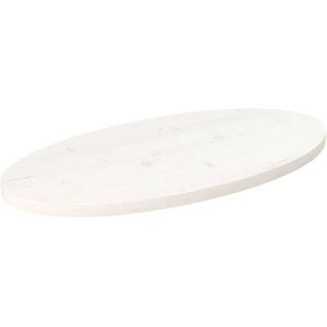 vidaXL White Oval Tabletop 80x40x2.5 cm - Tabletop vidaXL White Oval Tabletop 80x40x2.5 cm - Tabletop