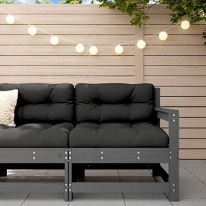 vidaXL Grey Pine Modular Corner Sofa - Garden Outdoor Sectional vidaXL Grey Pine Modular Corner Sofa - Garden Outdoor Sectional