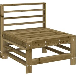 vidaXL Garden Middle Sofa Impregnated Pine Wood - Garden Sofa vidaXL Garden Middle Sofa Impregnated Pine Wood - Garden Sofa