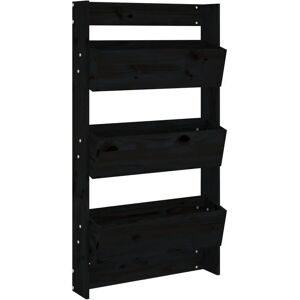 vidaXL 3-stöckige Wandpflanzer - Holzgarten Deko vidaXL 3-stöckige Wandpflanzer - Holzgarten Deko