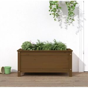 vidaXL Honey Brown Garden Planter - 82.5x40x39 cm Garden Planter vidaXL Honey Brown Garden Planter - 82.5x40x39 cm Garden Planter