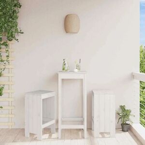 vidaXL White Pine Garden Stools 2 pcs - Garden Stool vidaXL White Pine Garden Stools 2 pcs - Garden Stool