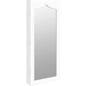 vidaXL White Mirror Jewellery Cabinet - Jewelry Storage vidaXL White Mirror Jewellery Cabinet - Jewelry Storage