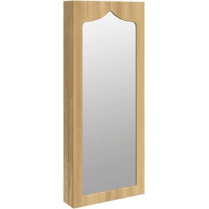 vidaXL Brown Mirror Jewellery Cabinet - Jewellery Storage vidaXL Brown Mirror Jewellery Cabinet - Jewellery Storage