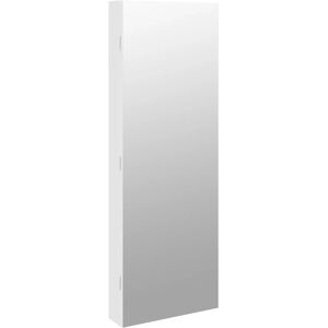 vidaXL Weiß Wandspiegel Schmuckschrank mit LED-Beleuchtung vidaXL Weiß Wandspiegel Schmuckschrank mit LED-Beleuchtung