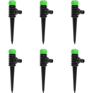 vidaXL Rotary sprinkler 6 pcs Green and Black - Rotating sprinkler vidaXL Rotary sprinkler 6 pcs Green and Black - Rotating sprinkler