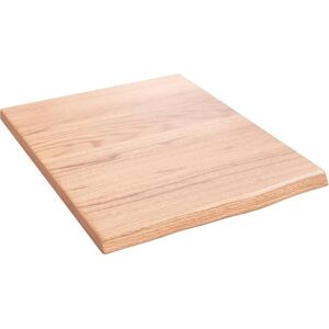 vidaXL Light Brown Solid Wood Oak Wall Shelf - Space Saving Storage vidaXL Light Brown Solid Wood Oak Wall Shelf - Space Saving Storage