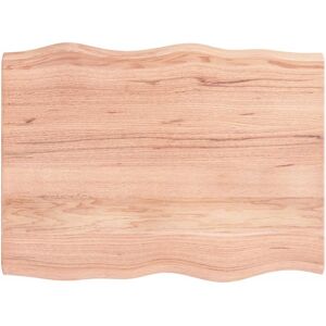 vidaXL 363945 Vaalean Ruskea Pöytä - Massiivinen Tammi, Elävä Reuna, 80x60cm vidaXL 363945 Vaalean Ruskea Pöytä - Massiivinen Tammi, Elävä Reuna, 80x60cm