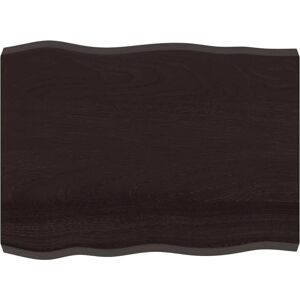 vidaXL Dark Grey 80x60cm Solid Oak Wooden Table Top - Home & Commercial vidaXL Dark Grey 80x60cm Solid Oak Wooden Table Top - Home & Commercial