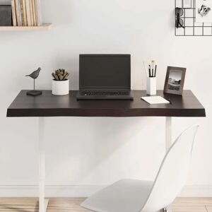 vidaXL Dark Grey 100x40x4cm Wooden Table Top - Solid Oak Desk Surface vidaXL Dark Grey 100x40x4cm Wooden Table Top - Solid Oak Desk Surface