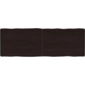 vidaXL Dark Grey Oak Live Edge Tabletop - Table Type vidaXL Dark Grey Oak Live Edge Tabletop - Table Type