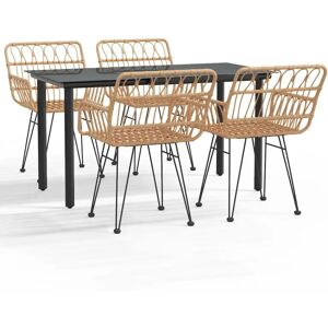 Maisonchic 5-Piece Garden Dining Set - Weather-Resistant Rattan Maisonchic 5-Piece Garden Dining Set - Weather-Resistant Rattan