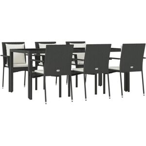 Maisonchic Model 106091 - Modulært Have Spise Sæt - Sort Maisonchic Model 106091 - Modulært Have Spise Sæt - Sort
