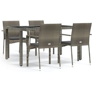 Maisonchic Garten Esstisch 5-tlg. Set - Rattan Kunststoff Maisonchic Garten Esstisch 5-tlg. Set - Rattan Kunststoff