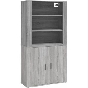 vidaXL Highboard Engineered Wood Grey Sonoma - Sideboard vidaXL Highboard Engineered Wood Grey Sonoma - Sideboard