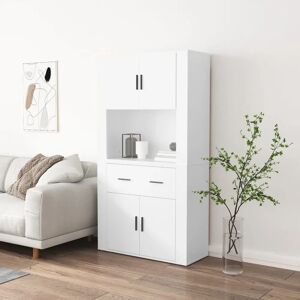 vidaXL White Engineered Wood Sideboard - Storage Cabinet vidaXL White Engineered Wood Sideboard - Storage Cabinet