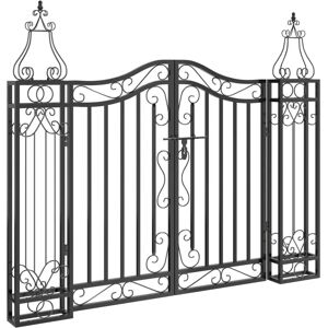 vidaXL Tuinpoort - Smeedijzeren Elegant 121x8x100cm vidaXL Tuinpoort - Smeedijzeren Elegant 121x8x100cm