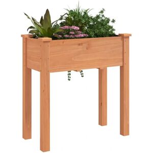vidaXL Brown Fir Wood Planter 71x37x76 cm - Planter Plant Pot with Liner vidaXL Brown Fir Wood Planter 71x37x76 cm - Planter Plant Pot with Liner