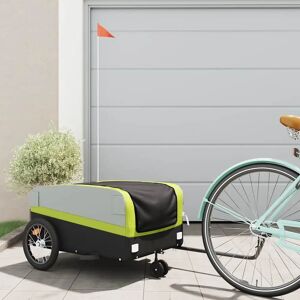 Vozík na kolo vidaXL - Železo/Zelená - 45 kg - 138x69x58cm Vozík na kolo vidaXL - Železo/Zelená - 45 kg - 138x69x58cm