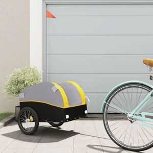 vidaXL Cyklistický přívěs - 30 kg, Žlutý, 123x52x53cm vidaXL Cyklistický přívěs - 30 kg, Žlutý, 123x52x53cm