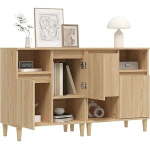 vidaXL 2-drawer Sonoma Oak Sideboard - Storage Furniture vidaXL 2-drawer Sonoma Oak Sideboard - Storage Furniture