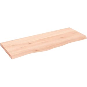 vidaXL Solid Oak Bathroom Vanity Top - 100x40x4 cm vidaXL Solid Oak Bathroom Vanity Top - 100x40x4 cm