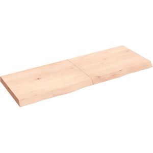 vidaXL Bathroom Countertop - Solid Oak Wood - 140x50x6 cm vidaXL Bathroom Countertop - Solid Oak Wood - 140x50x6 cm