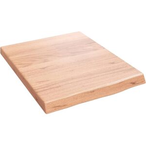 vidaXL Solid Oak Bathroom Countertop Light Brown - Bathroom Countertop vidaXL Solid Oak Bathroom Countertop Light Brown - Bathroom Countertop