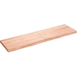 vidaXL Massiv Eichen Badezimmerplatte - 180x50x6 cm vidaXL Massiv Eichen Badezimmerplatte - 180x50x6 cm