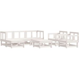 vidaXL 3186208 Gartenmöbelset - Modulares Lounge-Set 7 Stück Weiß vidaXL 3186208 Gartenmöbelset - Modulares Lounge-Set 7 Stück Weiß