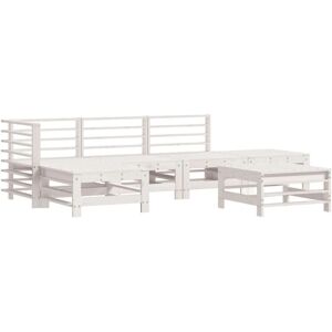 vidaXL 3186334 Gartenmöbelset Weiß Modulares Lounge-Set - Gartenmöbel vidaXL 3186334 Gartenmöbelset Weiß Modulares Lounge-Set - Gartenmöbel