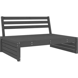 vidaXL Garden Lounge Set Grey Solid Wood Pine - Garden Lounge Set vidaXL Garden Lounge Set Grey Solid Wood Pine - Garden Lounge Set
