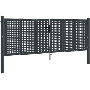 vidaXL Garden Gate - Steel Anthracite 300x150 cm vidaXL Garden Gate - Steel Anthracite 300x150 cm