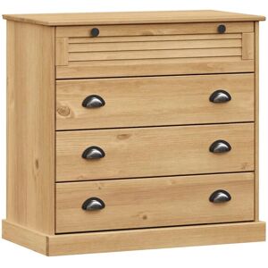 vidaXL Solid Pine Wood VIGO Chest of Drawers - Rustic Storage Cabinet vidaXL Solid Pine Wood VIGO Chest of Drawers - Rustic Storage Cabinet